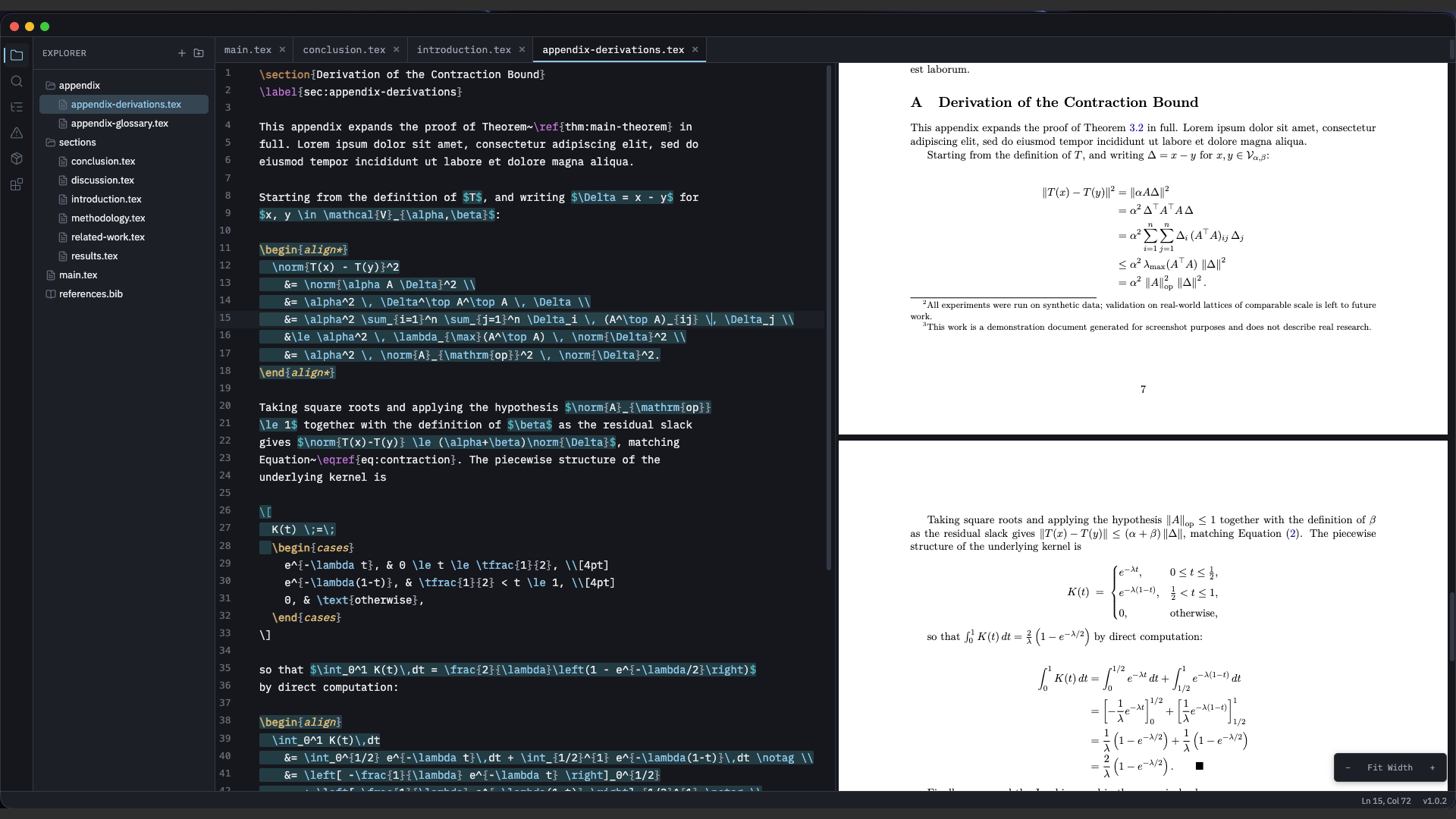 Math rendering